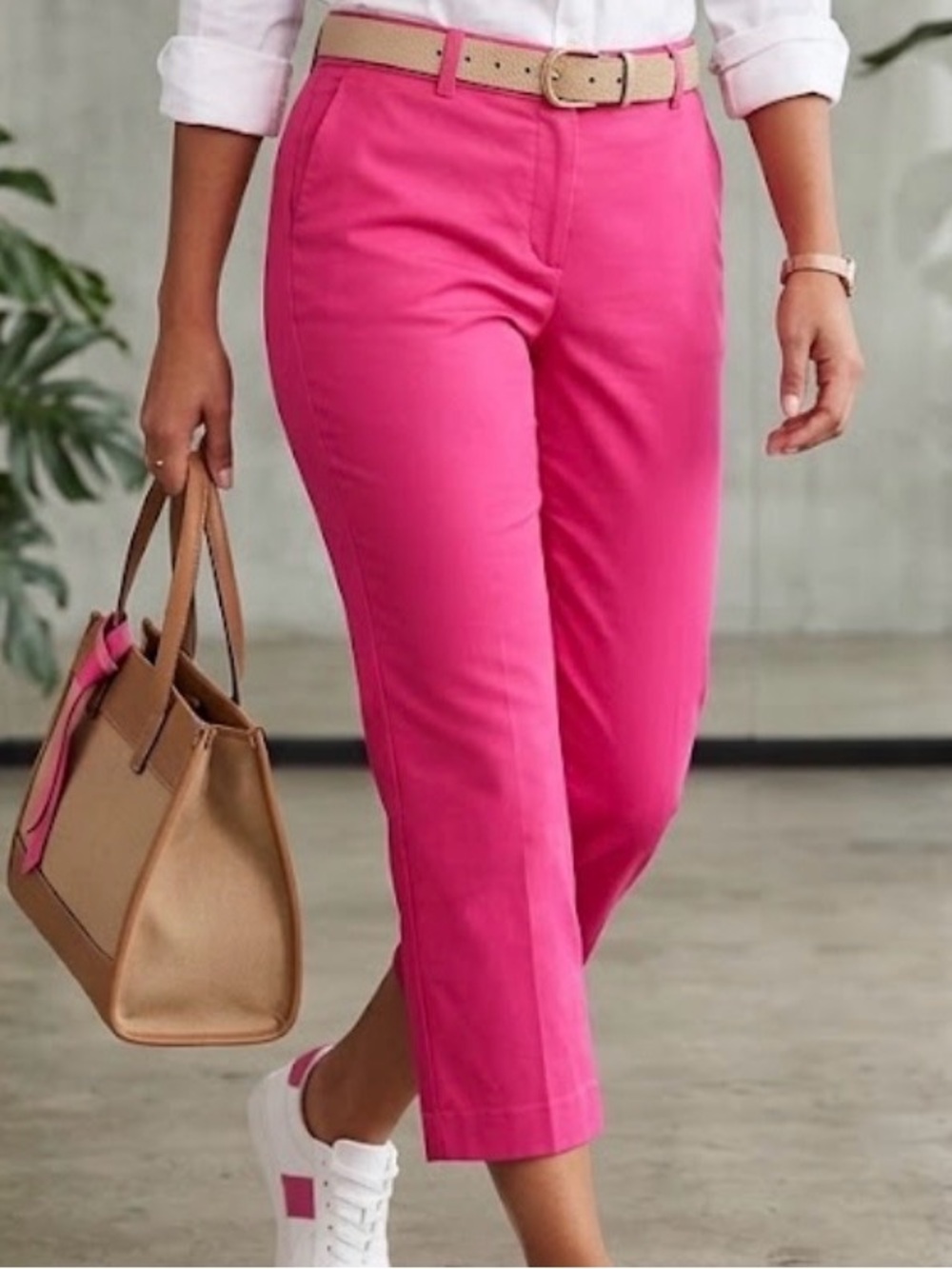 Covington Hot Pink Cropped Pants Women’s Size 8